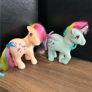 Vtg My Little Pony PARASOL Rainbow Pony Hasbro 1983